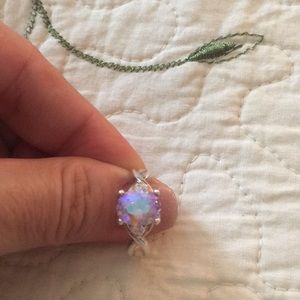 Sterling Silver Light Mystic Topaz Ring